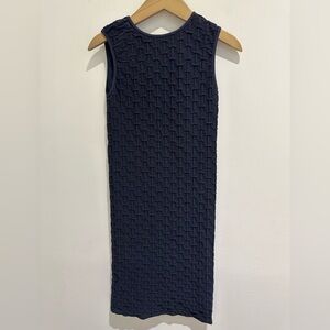 Tees by Tina Navy Textured Dress Body Con